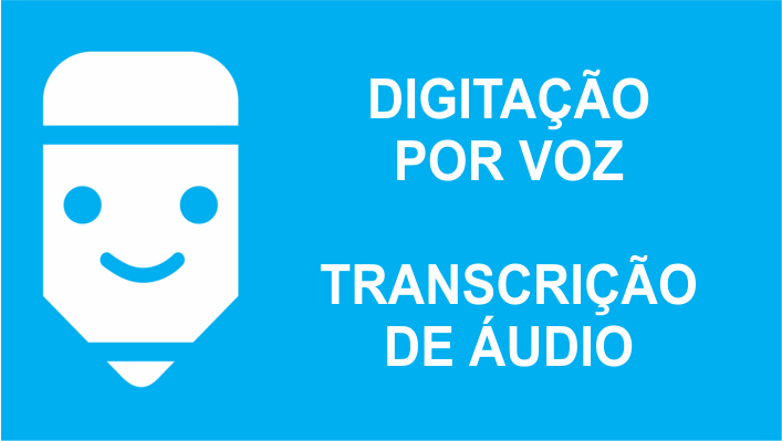 digitação por voz e transcrição de áudio