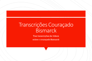 transcrições couraçado bismarck